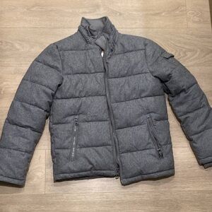 Guess Charcoal Men's Quilted Puffer Jacket